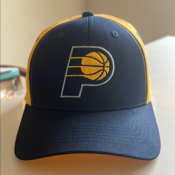 NWOT Main Gate Indiana Pacers Lucas Oil Blue & Gold Snapback Hat Cap (D1) - Picture 1 of 6
